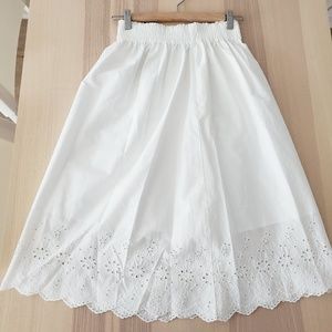 Uniqlo Cotton Circle Midi Skirt XS